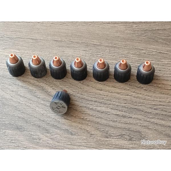 8 Cartouches Black Airgun Calibre 68