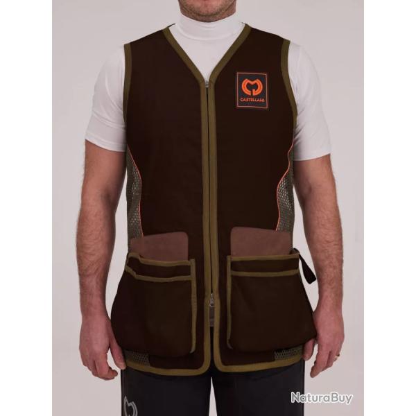 Gilet de Tir Sporting AirTech. vert armee /marron