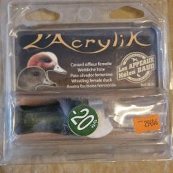 Appeau canard siffleur femelle H. Baud  "L'Acrylik" HILMAR SUPER DESTOCK !!!