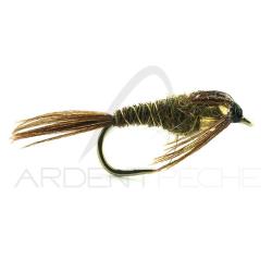 Mouche DEVAUX Nymphe bille tungst&egrave;ne JBNT 40 (par 3) H11