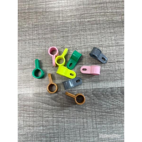 Bague d attache pour gibier d eau sauvagine colvert hutte lot de 10 diametre 12