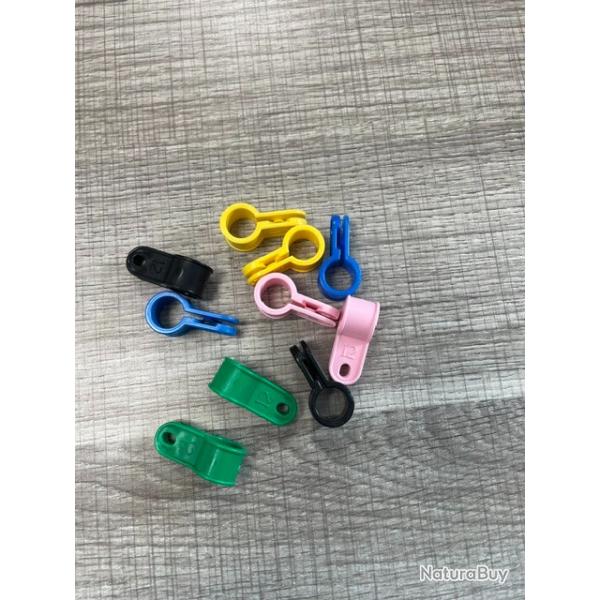Bague d attache pour gibier d eau sauvagine colvert hutte lot de 10 diametre 12 queue d aronde