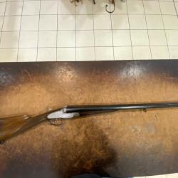 Fusil juxtapos&eacute; calibre 12 contre platine