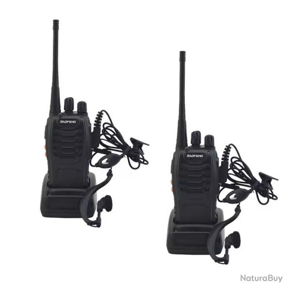 Talkie Walkie (X2) Baofeng PMR 88E (PMR446)