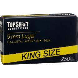 9 mm Luger FMJ 8,0g/124grs. (Calibre: .9mm Luger)