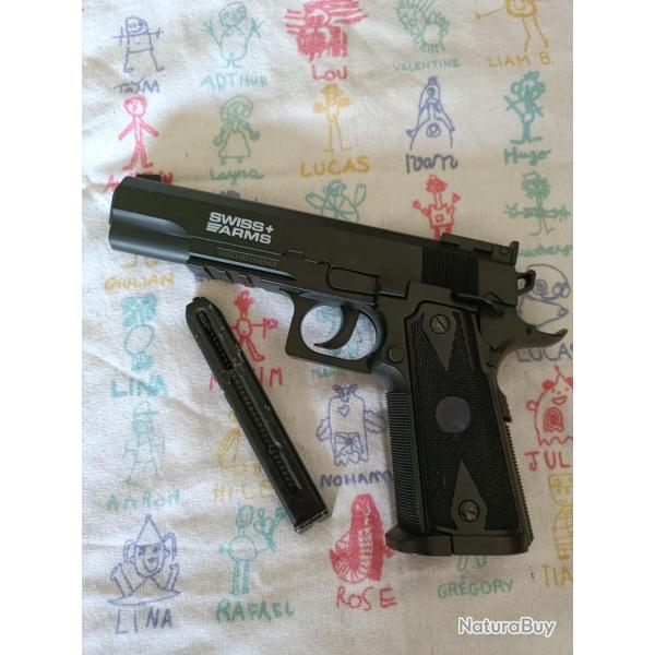 Swiss arms 1911 CO2 4,5 Bille acier