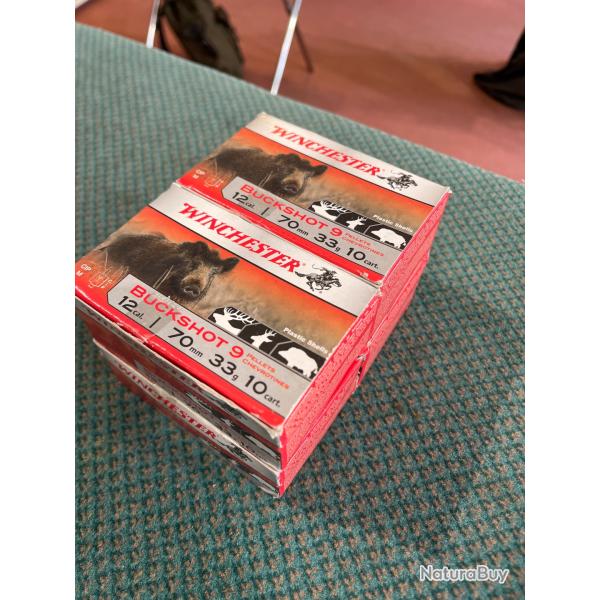 40 MUNITIONS CHEVROTINE WINCHESTER BUCKSHOT 9 GRAINS