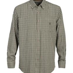 Chemise de chasse Enfant Percussion - Marron / Vert - 4A