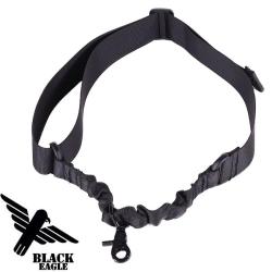 Sangle 1 Point Airsoft Tactique Ajustable - Nylon Noir