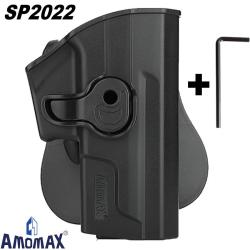 Holster rigide airsoft Amomax pour Sig Sauer SP2022 droitier