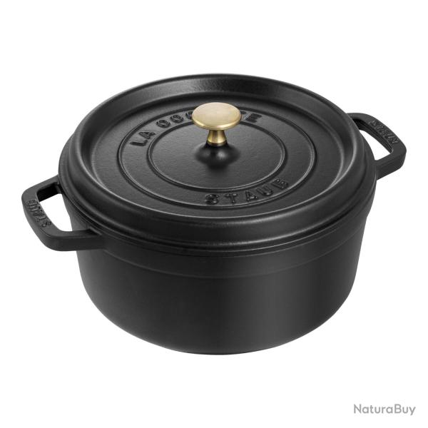 neuve, Cocotte 24 cm, Ronde, Noire, Fonte, Staub