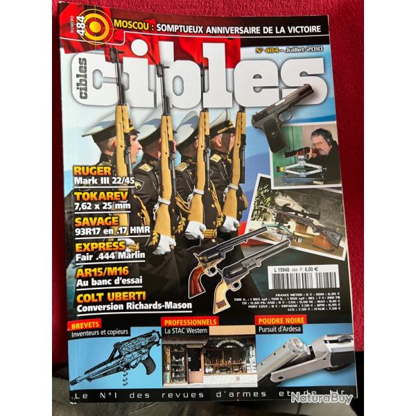 Tokarev 7,62 x 25 mm, Ruger Mark III 22/45... revue TIR CIBLES no 484 juillet 2010