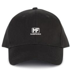 Casquette brod&eacute;e MF noir Manufrance