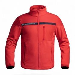 Veste Polaire S&Eacute;CU-ONE S&eacute;curit&eacute; Incendie rouge 4XL