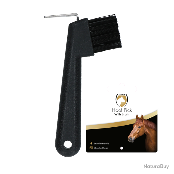 Excellent Horse Hoof Pick With Brush - Ref BORS0005M - EAN 8716759649583 - Livraison rapide