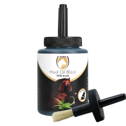 Excellent Horse Hoof Oil Black (with brush) - Ref EQWO0026H - EAN 8716759655614 - Livraison rapide