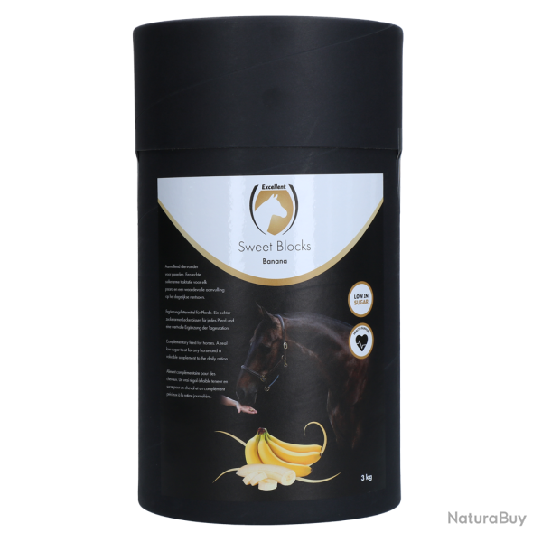 Excellent Horse Sweet Blocks Banana - Ref EQST003 - EAN 8716759445499 - Livraison rapide