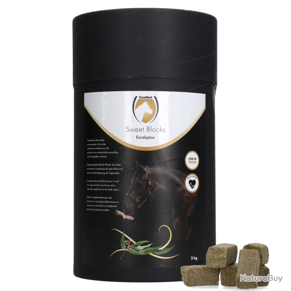 Excellent Horse Sweet Blocks Eucalyptus - Ref PAMR004 - EAN 8716759445505 - Livraison rapide