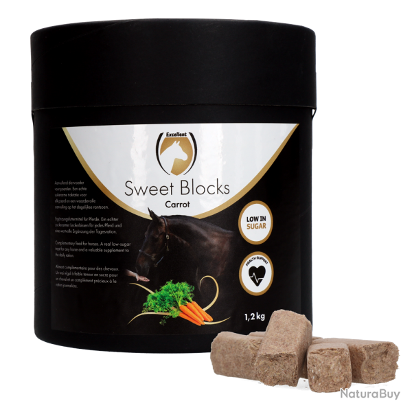 Excellent Horse Sweet Blocks Carrot - Ref RUGG005AD - EAN 8716759615519 - Livraison rapide