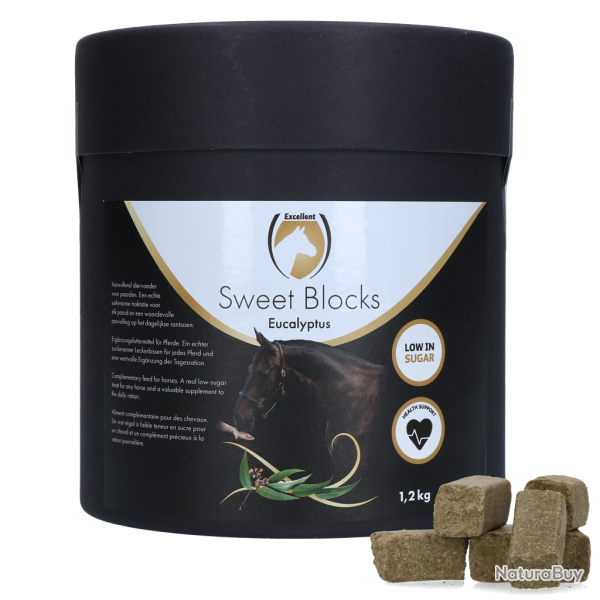 Excellent Horse Sweet Blocks Eucalyptus - Ref VRIE004AD - EAN 8716759615502 - Livraison rapide