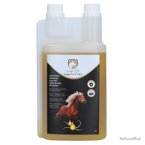 Excellent Horse Liver Oil - Ref LEVE001000 - EAN 8716759003750 - Livraison rapide