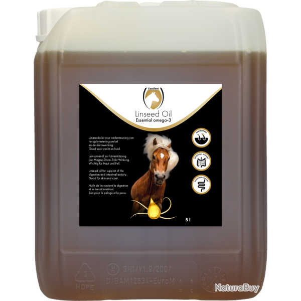 Excellent Horse Linseed Oil - Ref WOLV0510 - EAN 8716759002890 - Livraison rapide