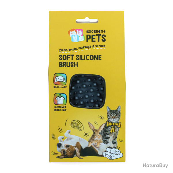 Excellent Pets Soft Silicone Brush - Ref BORS0007F - EAN 8716759657304 - Livraison rapide