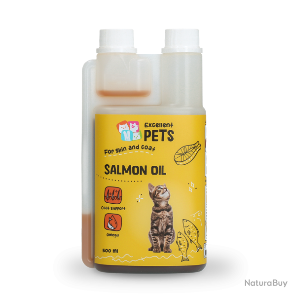 Excellent Pets Cat Salmon Oil - Ref CATF0500 - EAN 8716759501423 - Livraison rapide