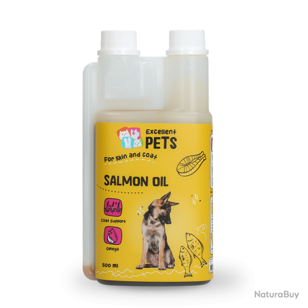 Excellent Pets Dog Salmon Oil - Ref NUTR0500 - EAN 8716759500792 - Livraison rapide