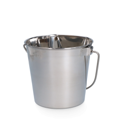 Stainless steel Bucket with flat side - Ref EMME00014B - EAN 8716759631113 - Unbranded