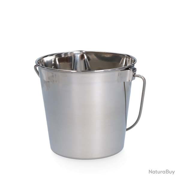 Stainless steel Bucket with flat side - Ref EMME00014B - EAN 8716759631113 - Unbranded