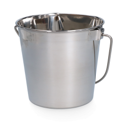 Stainless steel Bucket with flat side - Ref EMME00014D - EAN 8716759631120 - Unbranded