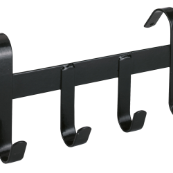 Bridle Bracket metal with 4 hooks to hang up black - Ref HALS0008F - EAN 4018653097120 - Unbranded