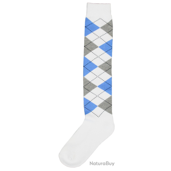 Riding sock RE white/l.blue/l.grey 43-46 - Ref KNIER006C - EAN 8716759451278 - Unbranded