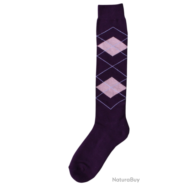Riding sock RE lila/pink 43-46 - Ref KNIER019C - EAN 8716759500983 - Unbranded