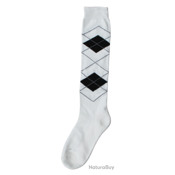 Riding sock RE b.white/black 43-46 - Ref KNIER022C - EAN 8716759501072 - Unbranded