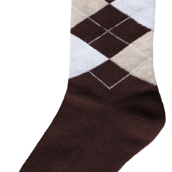 Equestrian Socks brown/beige/white 43-46 - Ref SOKK010C - EAN 8716759503885 - Unbranded
