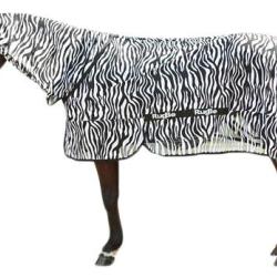 Fly & Eczema Blanket Zebra with neck-section 195cm - Ref VLIE00405P - EAN 4018653928615 - Unbranded