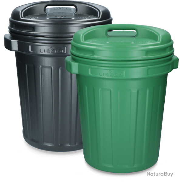 Storage Bucket with lid Black 40 litres - Ref VOER00002 - EAN 8010710002227 - Unbranded