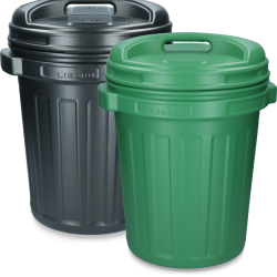 Storage Bucket with lid Black 40 litres - Ref VOER00003 - EAN 8716759572416 - Unbranded
