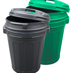 Storage Bucket with lid Green 70 litre - Ref VOER00004 - EAN 8010710001916 - Unbranded