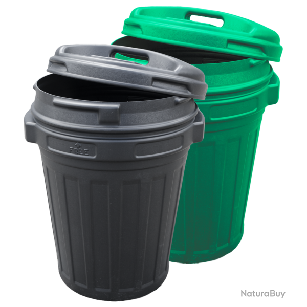 Storage Bucket with lid Green 70 litre - Ref VOER00006 - EAN 8010710001930 - Unbranded