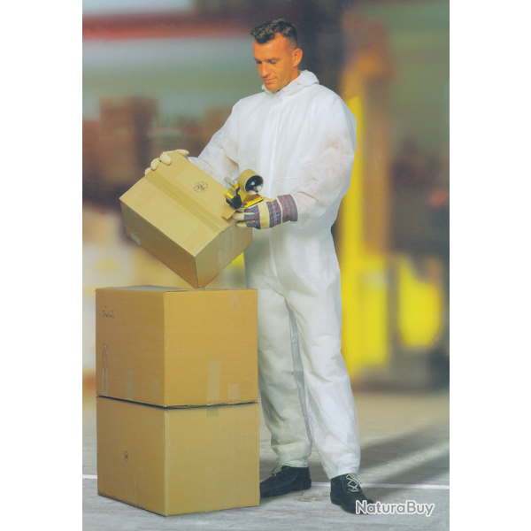 Disposable coverall + hood XL PP - Ref WEGW00008 - EAN 8716244018535 - Unbranded
