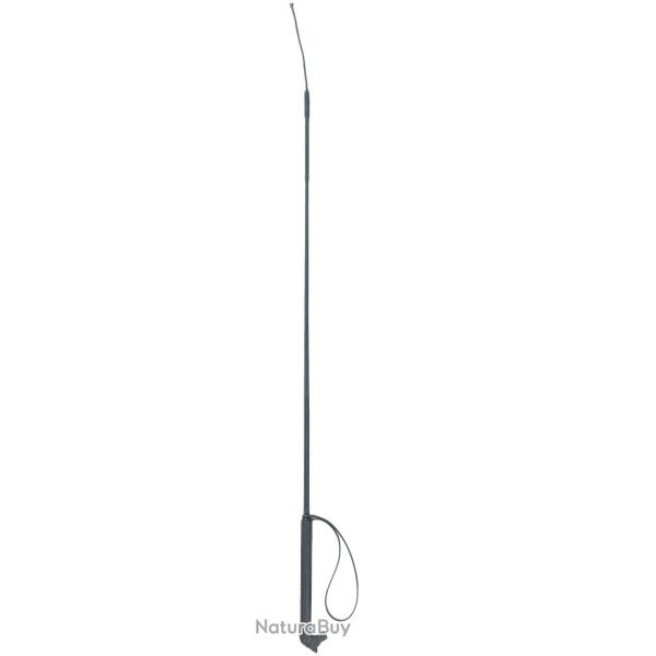 Riding crop 90cm black with horse-head-shaped PVC grip - Ref ZWEE0007N - EAN 4018653097434 - Unbrand