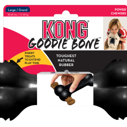 KONG Goodie Bone Noir - Ref KONG10015E - EAN 0035585356006 - Livraison rapide