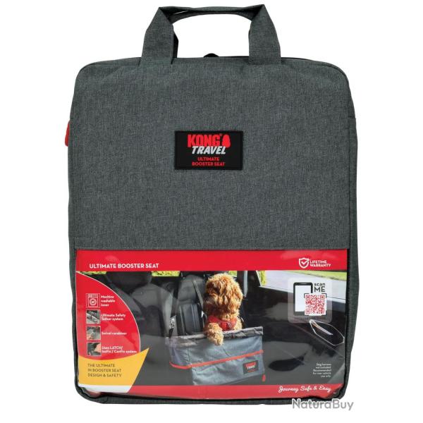 KONG Travel Ultimate Booster Seat & Tether - Ref KONG10803 - EAN 5060739198879 - Livraison rapide