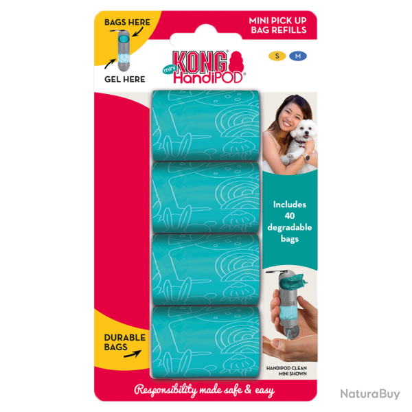 KONG HandiPOD Mini Pick up bag refills - Ref KONG8410 - EAN 5060428498204 - Livraison rapide