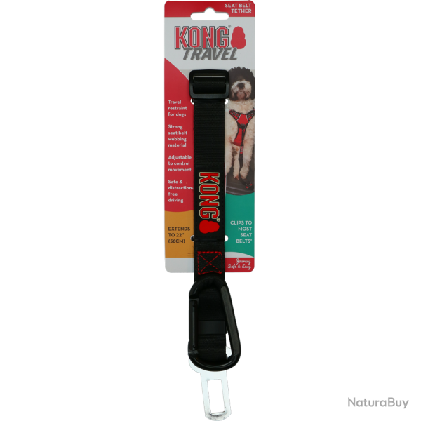 KONG Seat Belt Tether - Ref KONG9465 - EAN 5060519568243 - Livraison rapide