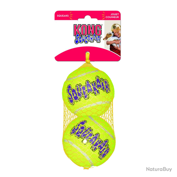 KONG SqueakAir� Balls - Ref KONGAST1E - EAN 0035585775555 - Livraison rapide