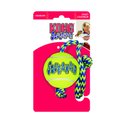 KONG SqueakAir&reg; Balls with Rope - Ref KONGAST21E - EAN 0035585774978 - Livraison rapide